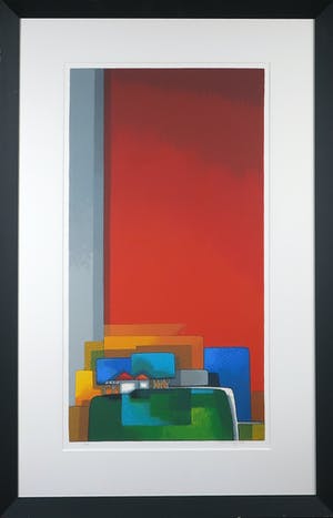 Maria Megens - Zeefdruk, Zonder titel - Ingelijst kopen? Bied vanaf 100!