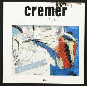Jan Cremer - Tentoonstellingscatalogus met collage, Jan Cremer als schilder kopen? Bied vanaf 100!