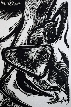 Hans Orlowski - Houtsnede Zonder titel 4 kopen? Bied vanaf 50!