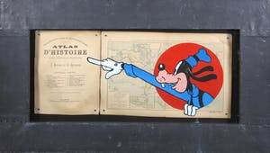 Jan Bollaert - Acryl op landkaart, Goofy - Ingelijst kopen? Bied vanaf 50!