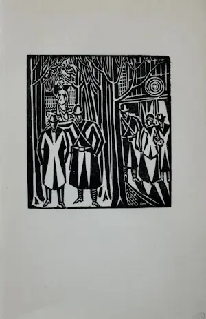 Frans Masereel - Gendarme /Polizei. Original-Holzschnitt 1920 kopen? Bied vanaf 40!