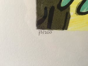 Corneille - kleurenlitho zonder titel (vrouw, vogel, kat) kopen? Bied vanaf 220!