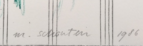 Marien Schouten - Litho, Zonder titel kopen? Bied vanaf 70!