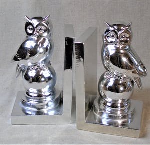 Niet of onleesbaar gesigneerd - 8 Zilverkleurige uilen Hollywood Regency Style kopen? Bied vanaf 10!