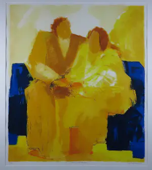 Wil Willemsen - Zeefdruk, Warm and Tender - Ingelijst kopen? Bied vanaf 50!