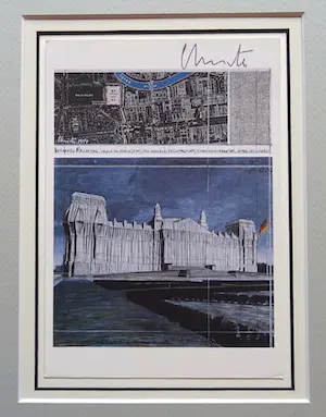 Christo - Project " Wrapped Reichstag "Berlin - 1995 handgesigneerd inc. stofmonster kopen? Bied vanaf 139!