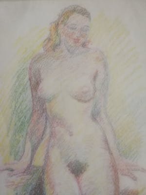 Klaas Pijlman - Naakt. Staande vrouw. kopen? Bied vanaf 125!