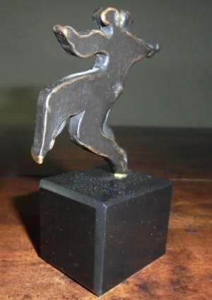 Eric Claus - brons op sokkel - Tango - prachtig patina! kopen? Bied vanaf 195!