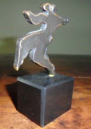 Eric Claus - brons op sokkel - Tango - prachtig patina! verkocht voor € 195!