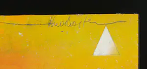 Theo Koster - Gemengde techniek op karton, Orange Fever - Ingelijst kopen? Bied vanaf 1!