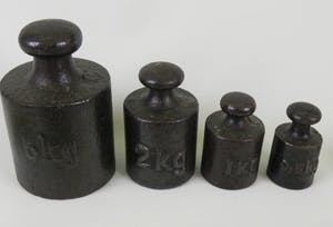 Curiosa - 4 blokken met serie gewichten en 10 losse gewichten kopen? Bied vanaf 1!