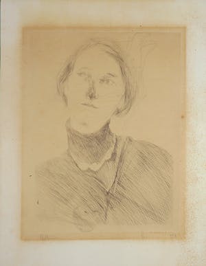 Jaap Hillenius - Lot van twee etsen, Portretten kopen? Bied vanaf 50!