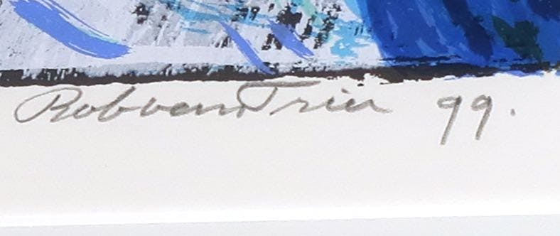 Rob van Trier - Zeefdruk, Tweeluik Vrouw en man St. Ponz - Ingelijst kopen? Bied vanaf 40!