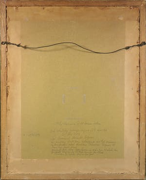 Max Oppenheimer - Bijzondere kleurenlitho van bespeelde violen - Ingelijst kopen? Bied vanaf 1500!