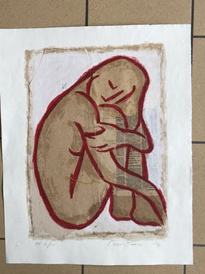 Casper Faassen - Zittend staand naakt II (Groot) kopen? Bied vanaf 225!