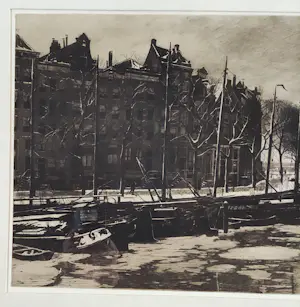 Willem Witsen - Binnenkant met sneeuw (Amsterdam) kopen? Bied vanaf 695!