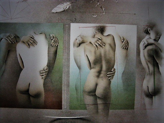 Poen de Wijs - Dromerig Realisme van Poen de Wijs "La Modella" gesigneerde Litho kopen? Bied vanaf 1!