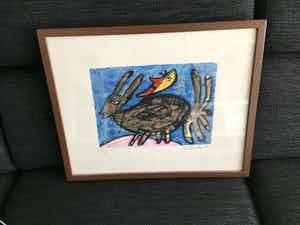 Corneille - Mooi ingelijste Corneille verkocht voor € 205!