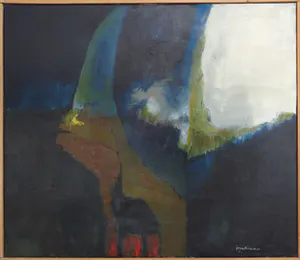 Jos Schimmer - Olieverf op doek, Zonder titel - Ingelijst (Groot) kopen? Bied vanaf 1!