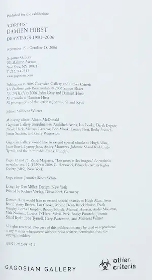 Damien Hirst - Gesigneerd boek - Corpus Drawings 1981-2006 kopen? Bied vanaf 1!