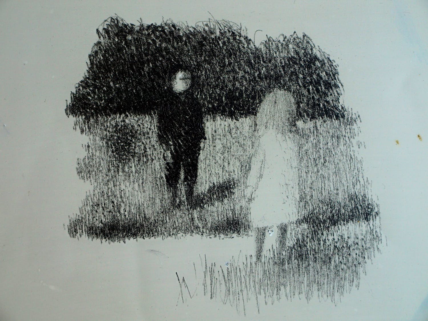 Metten Koornstra - Originele drukplaat , “Ontmoeting” – 1969 verkocht voor € 20!