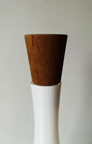 Jacob Eiler Bang - Opaline Fles met teak dop - voor Kastrup kopen? Bied vanaf 85!
