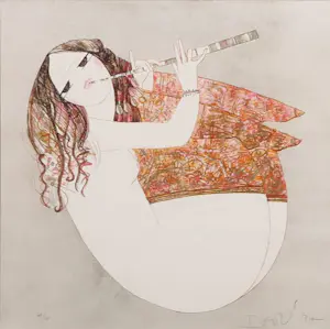 Mohaier Dariush - Litho, Zonder titel - Ingelijst kopen? Bied vanaf 1!