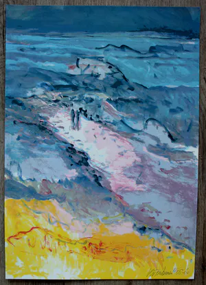 Kees van Bohemen - Litho: variatie op een golfbreker (gesigneerd!) - 1982 kopen? Bied vanaf 175!