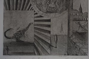 Jan Vaatstra - Ets - " Wrong Evolution " kopen? Bied vanaf 40!