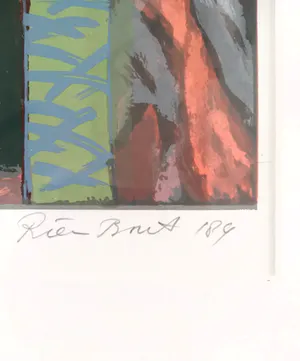 Rien Bout - (1937-2003), kleurrijke litho, gesigneerd kopen? Bied vanaf 195!