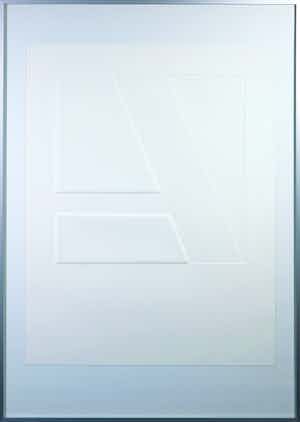 Harry van Kuyk - Reliëfdruk, Zonder titel - Ingelijst verkocht voor € 100!