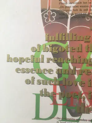 Simon Vinkenoog - Erotische Typografie in Litho - De drie gratiën 1986 kopen? Bied vanaf 1!
