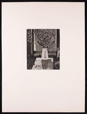 Marijke de Wit - Ets, Bloemstilleven kopen? Bied vanaf 1!