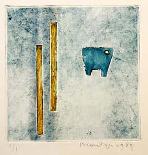 Jan Montyn - En route II (unieke monoprint) verkocht voor € 123!