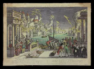 Antiquarisch Boek - Handgekleurde kopergravure, Troisième representation de l'apocalypse de S. Jean kopen? Bied vanaf 70!