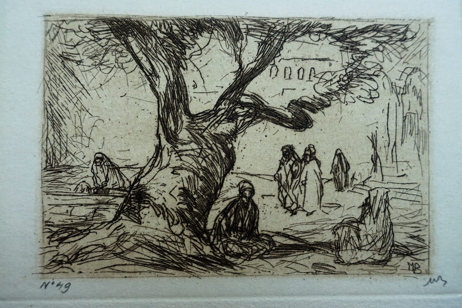 Marius Bauer - OOSTERLINGEN ONDER EEN BOOM verkocht voor € 50!
