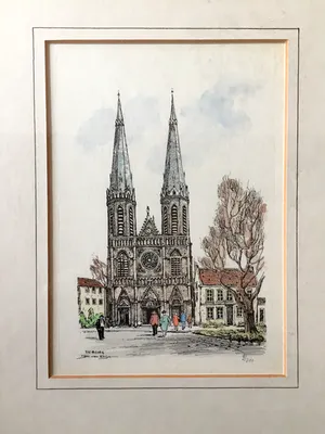 Jos van Dijk - TILBURG - Litho, Ingelijst kopen? Bied vanaf 1!