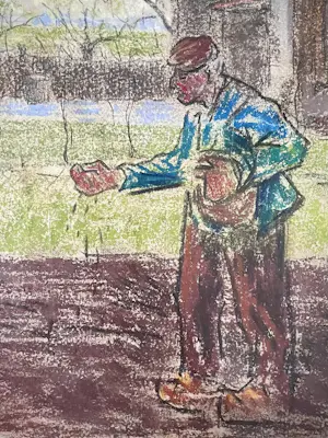 Leon Senf - Grote houtskooltekening kopen? Bied vanaf 249!