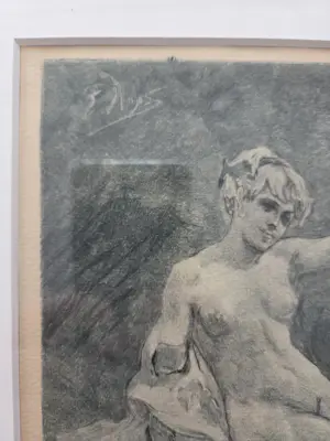 Felicien Rops - Canicule. Portret vrouw. kopen? Bied vanaf 229!