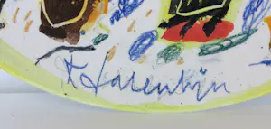 Kees Salentijn - Handbeschilderd keramieken bord, Impressie kopen? Bied vanaf 100!