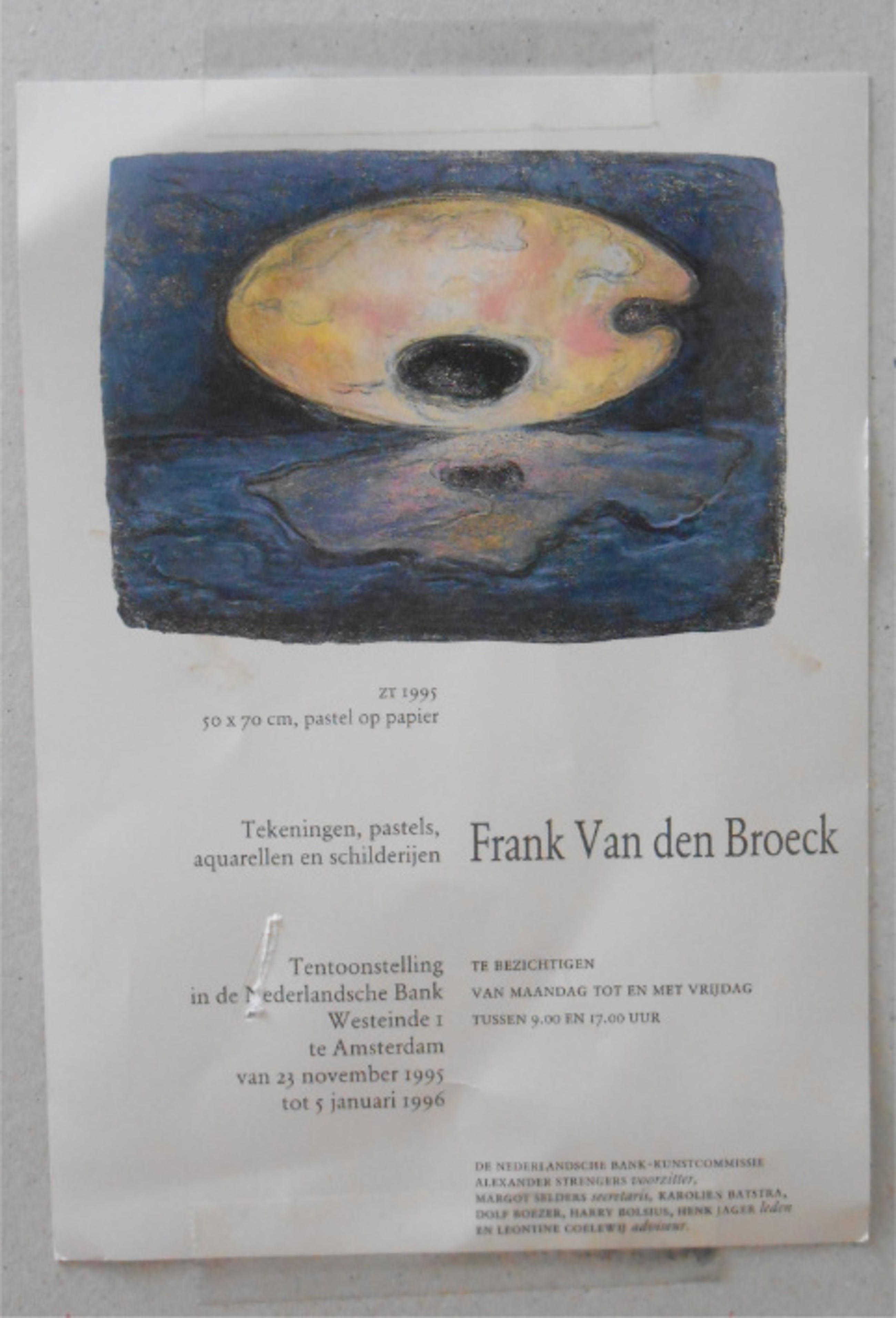 Frank van den Broeck Het hart heeft zijn redenen 23 april 1995. sold! View the auction Frank van den Broeck Het hart heeft zijn redenen 23 april 1995. sold! View the auction