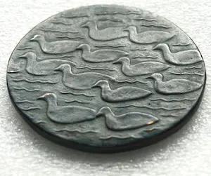 Barbara de Clercq - Grote bronzen penning , Koeten – 2000 – Ø 9½ cm. kopen? Bied vanaf 50!
