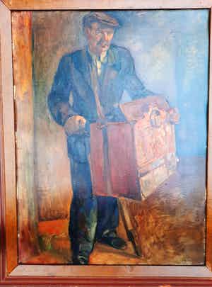 Jaap Min - Jaap Min (1914-1987) - Man met orgel verkocht voor € 200!