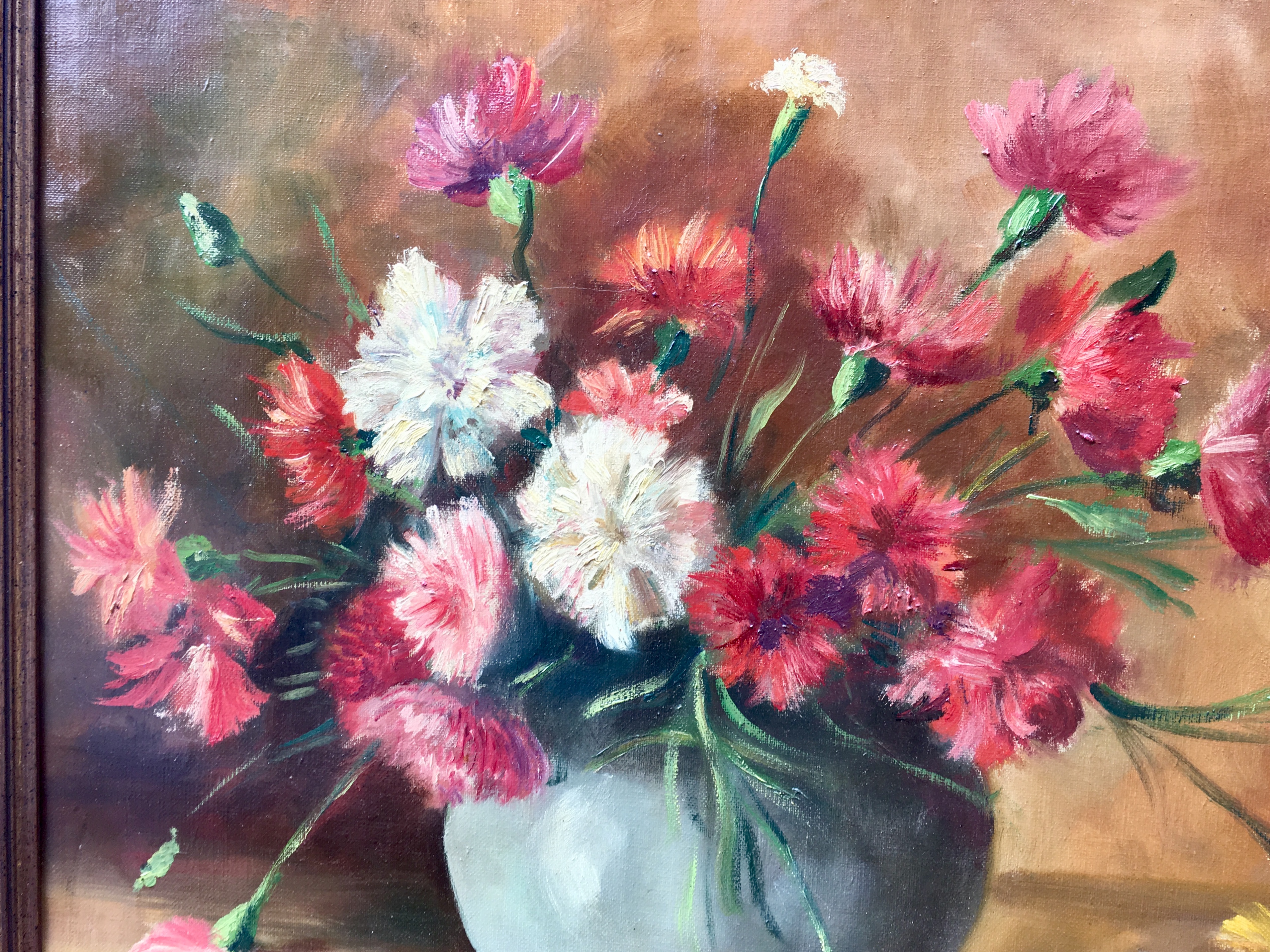 Jean Dupuis - Stilleven van Bloemen (Anjers) kopen? Bied vanaf 35!