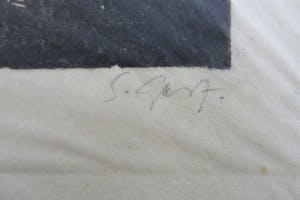 Salomon Garf - Gezicht op Boullion,Stad in Luxemburg en portret van een boer kopen? Bied vanaf 15!