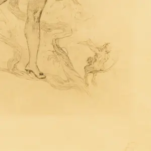 Felicien Rops - Mythologische tekening van een naakte vrouw die gracieus danst kopen? Bied vanaf 50!