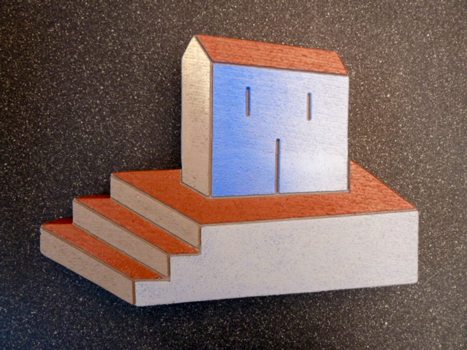 Niet of onleesbaar gesigneerd - Trompe-l'oeil (stenen kunstobject) voor aan wand. kopen? Bied vanaf 1!