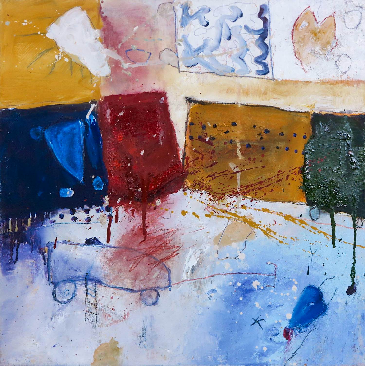 Alexander Vogels - Olieverf op doek, Snakehunter IX verkocht voor € 100!