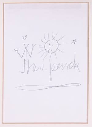 A.R. Penck - Potlood op papier, Tekening - Ingelijst kopen? Bied vanaf 200!