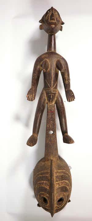 Mossi - Hout, Masker met voorouder (Groot) verkocht voor € 1!
